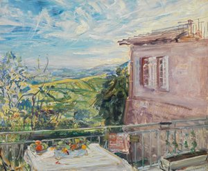 Terrasse in Neukastel von Max Slevogt