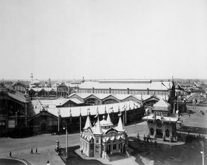 Gesamtansicht, die All-Russland-Ausstellung, Nischni Nowgorod, Russland, 1896 von Maxim Dmitriev