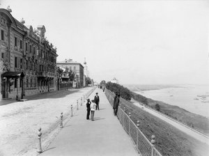 Strelka, Zusammenfluss der Wolga und Oka, Nischni Nowgorod, Russland, 1896 von Maxim Dmitriev