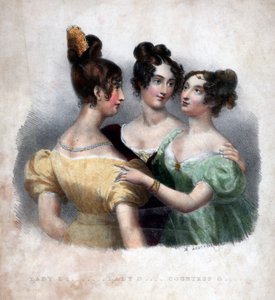 Drei Damen des 19. Jahrhunderts