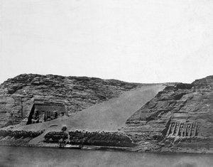 Alte ägyptische Tempel, Ägypten, 1852 von Maxime Du Camp