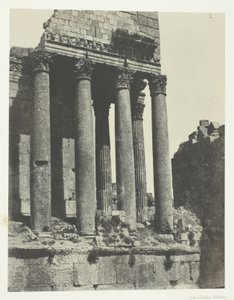 Baalbeck (Heliopolis), Tempel des Jupiter, Ansicht vom Südostwinkel; Syrien