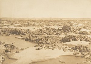 Batu-el-Hadjar. Vue prise à la Seconde Cataracte, März 1850