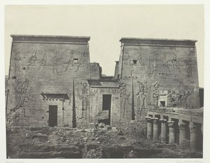 Drômos und Philônes, Großer Tempel der Isis bei Pilônes, Nubien, 1849-51, gedruckt 1852