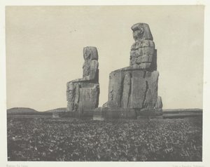 Gournah, Die Kolosse, Theben, 1849-51, gedruckt 1852