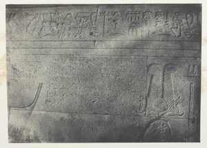 Großer Tempel der Isis in Philä, demotische Inschrift; Nubien, Tafel 76 aus dem Album "Ägypten, Nubien, Palästina und Syrien" (1852)