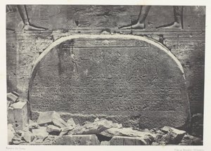 Großer Tempel der Isis in Philä, Proscynéma (Anbetungsakt); Nubien, Platte 75 aus dem Album "Ägypten, Nubien, Palästina und Syrien" (1852) von Maxime Du Camp