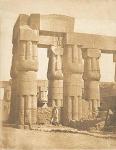 Gruppe von Säulen des Luxor-Tempels, Theben, 1849-50 von Maxime Du Camp
