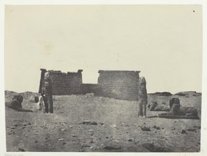 Hémi-Spéos De Séboua, Drômos, Nubien von Maxime Du Camp