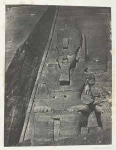 Ibsamboul, Östlicher Koloss des Großen Speos von Phre; Nubien, Tafel 103 aus dem Album "Ägypten, Nubien, Palästina und Syrien" (1852)