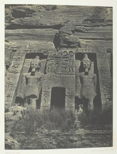Ibsamboul, Eingang des Speos von Hathor, Nubien, 1849-51, gedruckt 1852