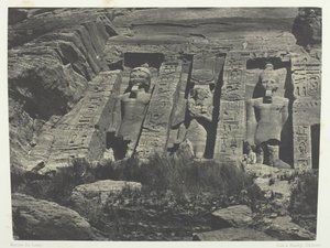 Ibsamboul, südlicher Teil des Hathor-Tempels, Nubien, 1849-51, gedruckt 1852