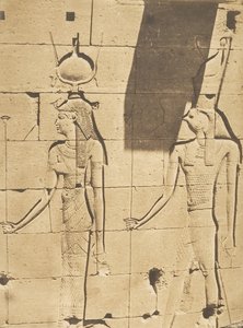 Isis und Horus-Arsiési - Basrelief des Tempels von Kalabcheh Talmis
