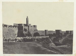 Jerusalem, Westlicher Teil der Mauern; Palästina von Maxime Du Camp
