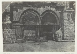 Jerusalem, Untere Arkaden der Grabeskirche; Palästina von Maxime Du Camp