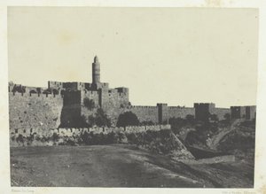 Jerusalem, Westlicher Teil der Mauern; Palästina