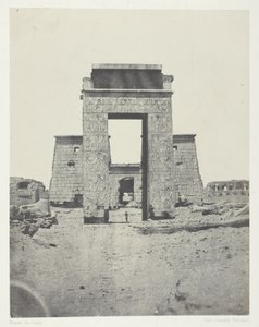 Karnak, Propylon des Tempels von Khons; Theben von Maxime Du Camp