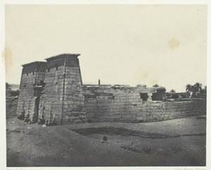 Karnak, Tempel des Khons, Theben, 1849-51, gedruckt 1852 von Maxime Du Camp