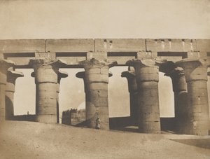 Luxor, große Kolonnade des Palastes, 1849-51 von Maxime Du Camp