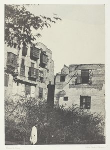 Haus und Garten im Frank-Viertel, Kairo von Maxime Du Camp