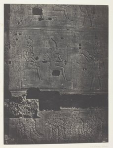 Westliche Mauer, Großer Tempel der Isis in Philae; Nubien, Tafel 78 aus dem Album "Ägypten, Nubien, Palästina und Syrien" (1852) von Maxime Du Camp