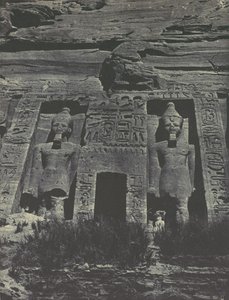 Nubien. Ibsamboul. Eingang des Speos von Hathor, 1850 von Maxime Du Camp