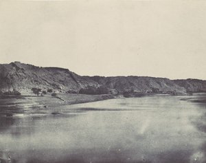 Nubien. Ostufer des Nils Dorf Bab. Blick nach Süden von Philoe, 1850
