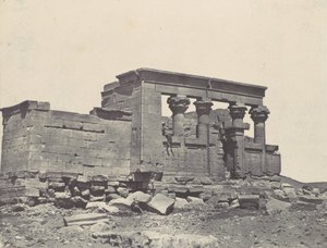 Nubien. Tempel von Debod. Parembole aus der Reiseroute von Antoninus, 1850 von Maxime Du Camp