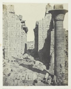 Palais de Karnak, Hof der Bubastiten und Haupteingang der Hypostylhalle; Theben von Maxime Du Camp