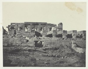Palais de Karnak, Südlicher Eingang der Hypostylhalle; Theben von Maxime Du Camp
