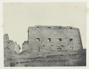 Palais de Karnak, Große Pylone des Südwestens; Theben von Maxime Du Camp