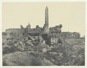 Palais de Karnak, Granitheiligtum und Hypostylhalle, Theben, 1849-51, gedruckt 1852