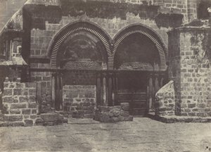 Jerusalem. Untere Arkaden der Kirche des Heiligen Grabes