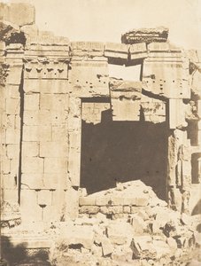 Porte du Temple de Jupiter, in Baalbek Heliopolis, September 1850