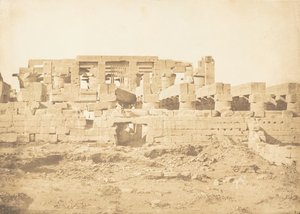 Südliches Tor der Hypostylhalle des Palastes von Karnak, Theben, 1849-50