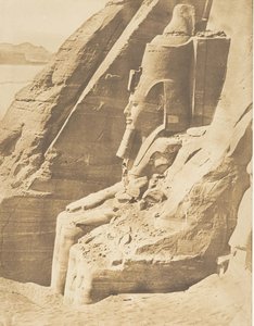 Profil des östlichen Kolosses des Tempels von Phré in Abousembil, Porträt von Ramses II.