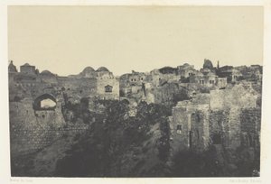 Westliches Viertel, Jerusalem; Palästina von Maxime Du Camp