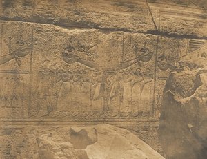 Äußere Skulpturen des Granitheiligtums des Palastes von Karnak Theben Philippe-A...