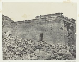 Tempel von Dandour, dem Triade Osiris-Isis-Horus gewidmet, Nubien, 1849-51 von Maxime Du Camp