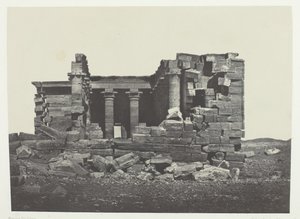 Tempel von Maharakkah Hièra Sycaminos der Griechen, Nubien, 1849-51, gedruckt 1852 von Maxime Du Camp