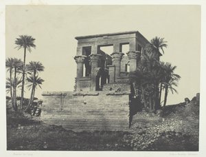 Tempel Hypäthre, Philoe, Nubien, 1849-51, gedruckt 1852 von Maxime Du Camp