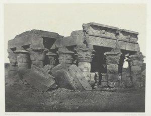 Tempel von Ombos, Oberägypten, Tafel 65 aus dem Album "Ägypten, Nubien, Palästina und Syrien" (1852) von Maxime Du Camp