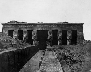 Tempel von Denderah, Oberägypten, 1852 von Maxime Du Camp