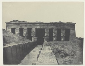 Gesamtansicht, Großer Tempel von Dendera (Teutyres), Oberägypten von Maxime Du Camp
