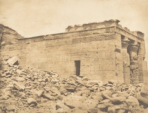 Ansicht des Pronaos des Tempels von Dandour, Tropic of Cancer, 7. April 1850 von Maxime Du Camp