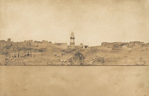 Allgemeine Ansicht von Esné Nr. 2, mittlerer Teil, 1849-50 von Maxime Du Camp