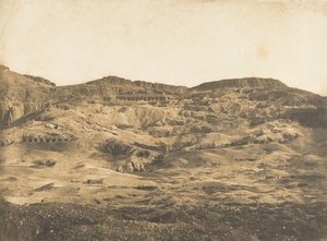 Gesamtansicht der Nekropole von Theben Gournah, 1849-50
