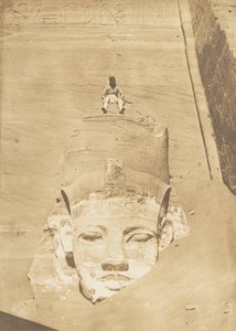Westlichster Koloss des Tempels von Re, Abu Simbel, 1850 von Maxime Du Camp