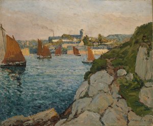 Douarnenez im Sonnenschein, 1897 von Maxime Emile Louis Maufra
