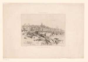 Ansicht des Hafens von Trouville (La vie élégante) von Maxime François Antoine Lalanne